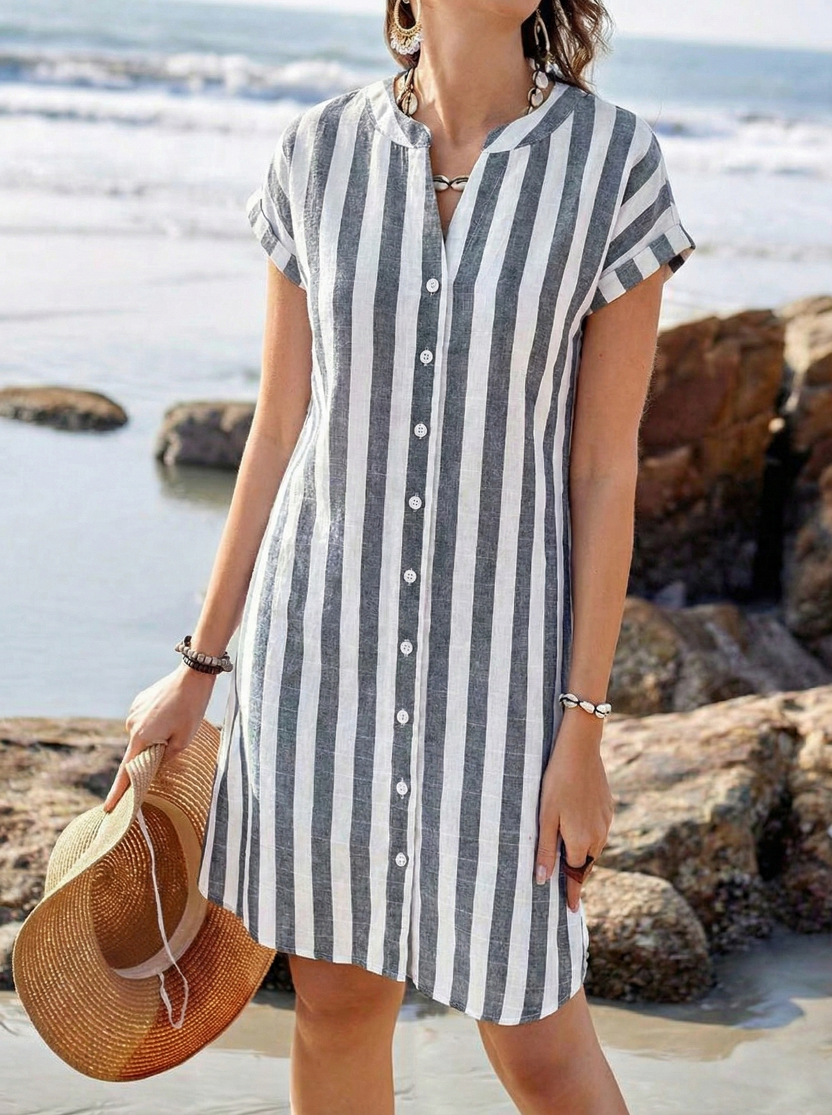Vestido Serena Capri Rayado