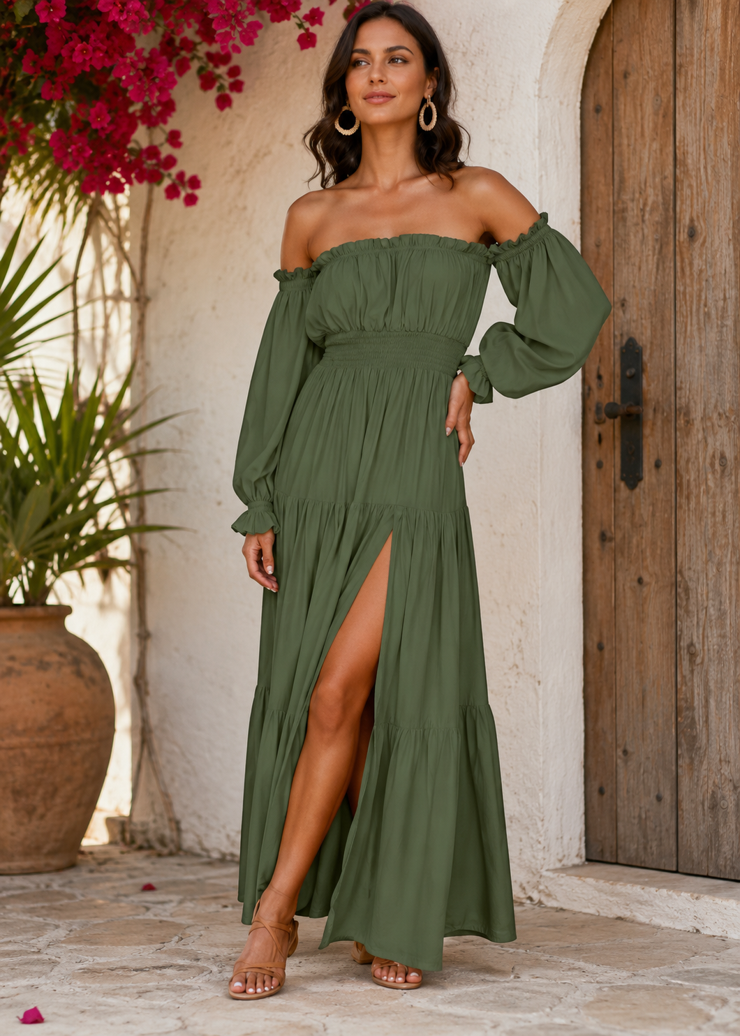 Vestido Itza Boho Chic con Abertura