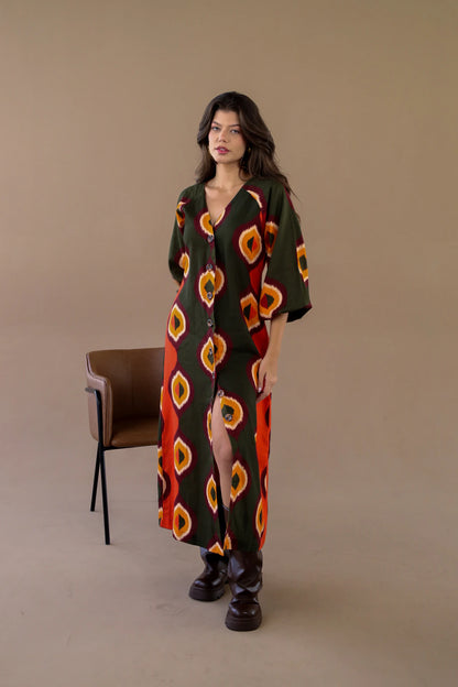 Vestido Maxi Azahar Étnico