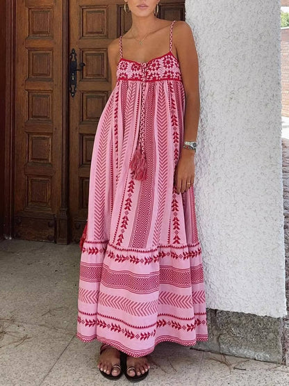 Vestido Itzamara Maxi Boho Artesanal