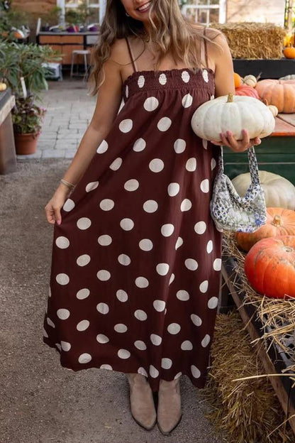 Vestido Largo Lunares Chic de Verano
