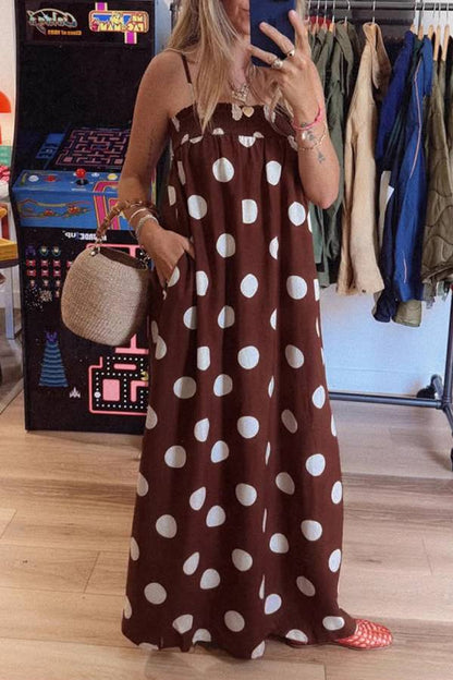 Vestido Largo Lunares Chic de Verano