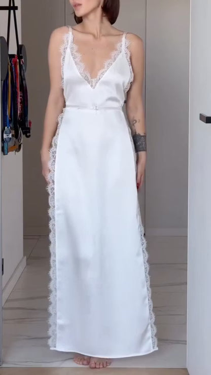 Vestido Lencero Noche de Encaje