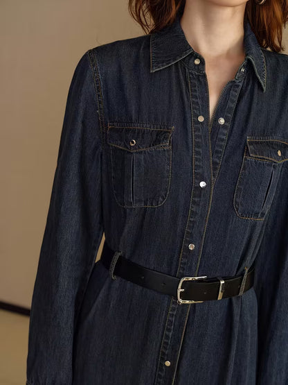 Vestido Largo Denim Isabella