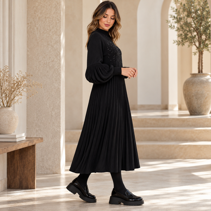 Vestido Midi Isabella Plisado