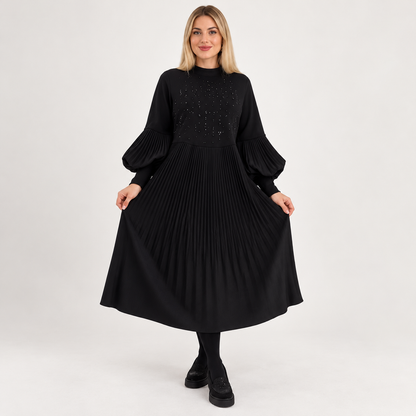 Vestido Midi Isabella Plisado