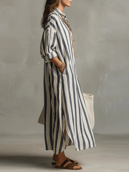 Vestido Camisero Náutico