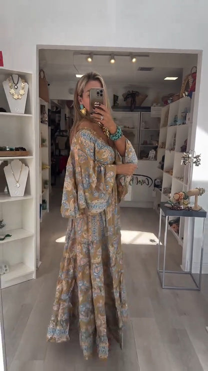 Vestido Encanto Floral Vintage