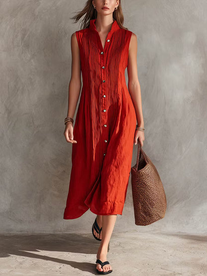Vestido Casual Plisado Andrea