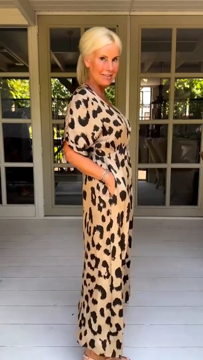 Maxi Vestido Kenia Leopardo