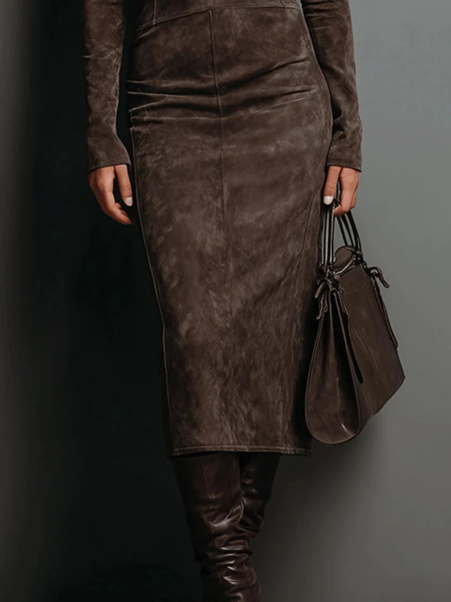 Vestido Midi Sombra de Ébano