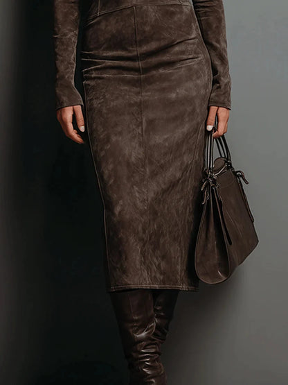 Vestido Midi Sombra de Ébano